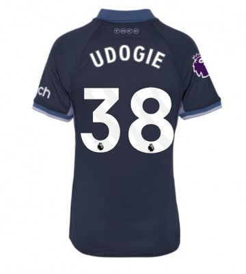 Tottenham Hotspur Destiny Udogie #38 Bortatröja Dam 2023-24 Kortärmad